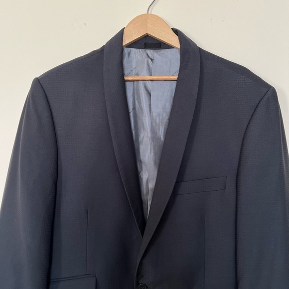 Stacy Adams Gold Mens Gray 44L Suit Sport Coat Formal Career Old Money Business - Picture 4 of 17